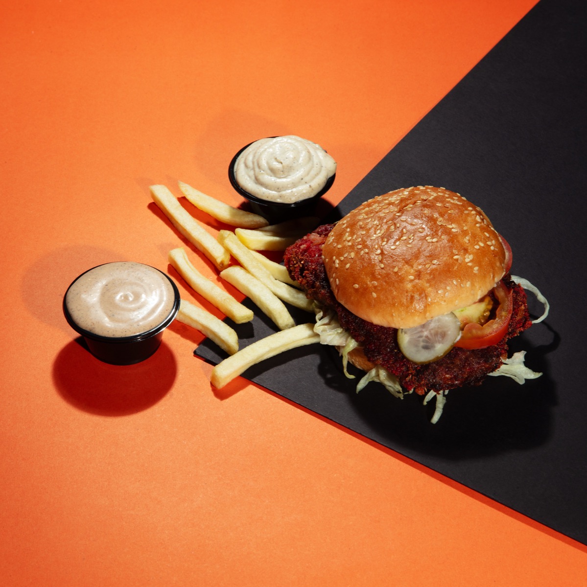 TARP loaded burger platter